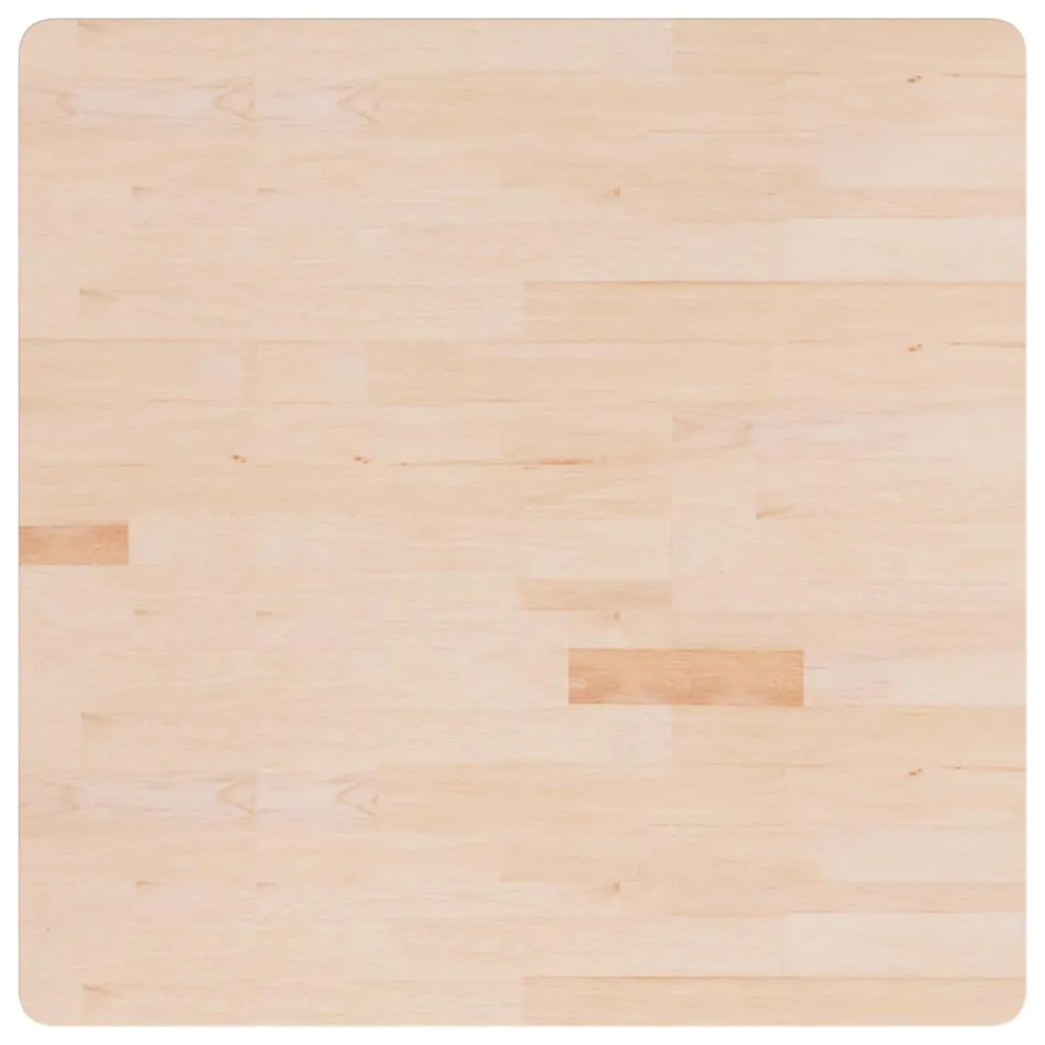 vidaXL Tafelblad vierkant 90x90x4 cm onbehandeld massief eikenhout, foto 2