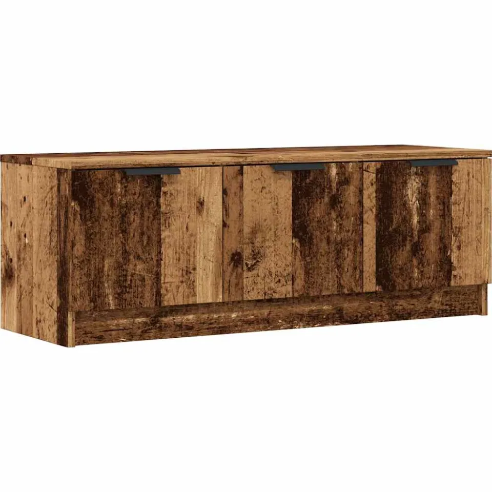 vidaXL Tv-meubel 102x35x36,5 cm bewerkt hout oud houtkleurig Bruin