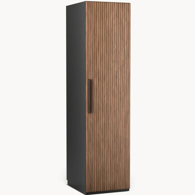 Westwing Collection Modulaire draaideurkast Simone, 50 cm breed, in verschillende formaten Zwart