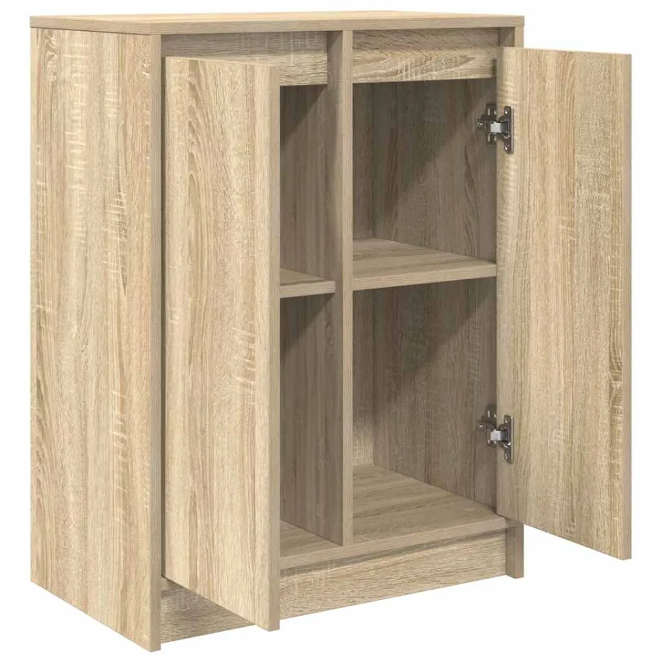 vidaXL Dressoir 57x34x76 cm bewerkt hout sonoma eikenkleurig, foto 4