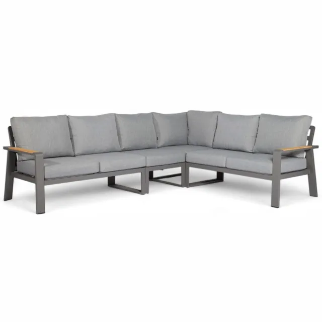 Belito Lotte Loungeset Hoekbank Nr. 2 | Antraciet Aluminium | 288 x 220 cm | 6-persoons