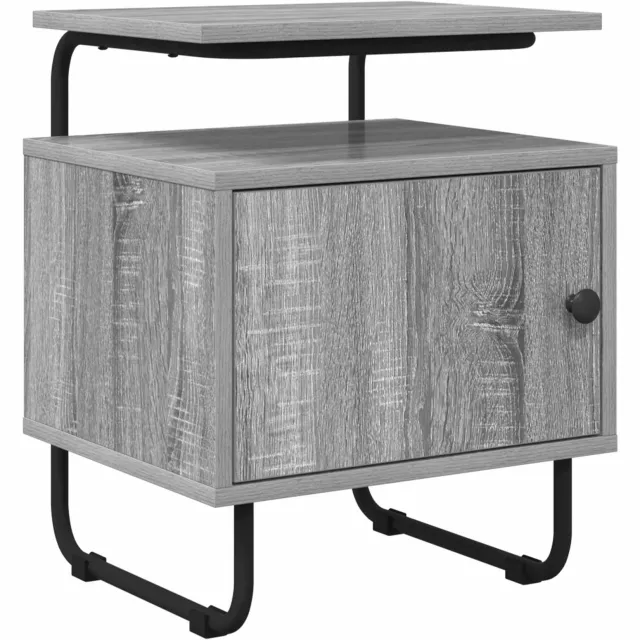 vidaXL Nachtkastje Grijs Sonoma 40 x 36,5 x 50 cm Bewerkt hout