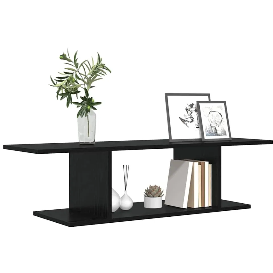 vidaXL Tv-meubelset 103 x 30 x 26,5 cm Zwart Bewerkt hout