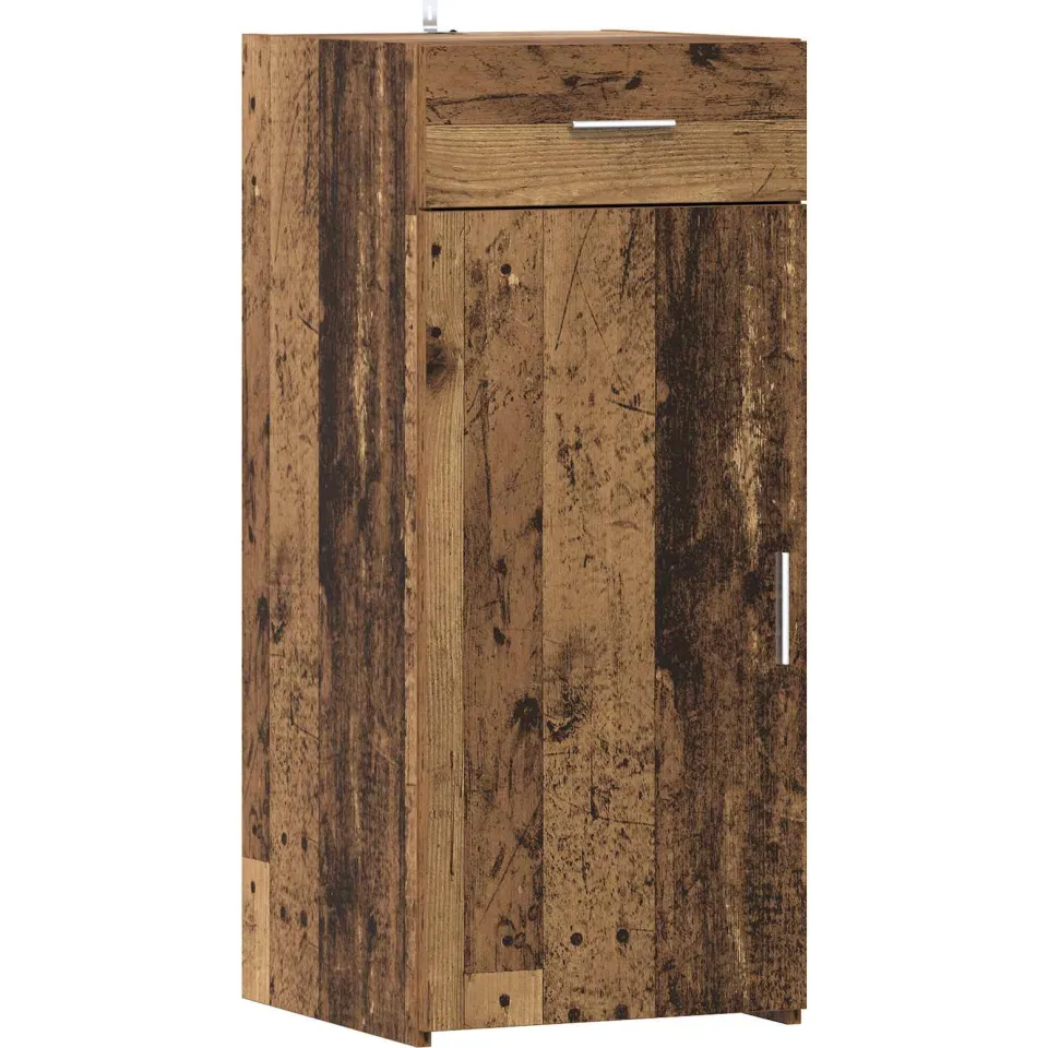 vidaXL Opbergkast Oud Hout 40 x 42,5 x 93 cm Bewerkt hout bruin, foto 3