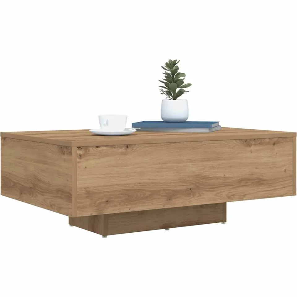 vidaXL Artisanaal eiken 85 x 55 x 31 cm Bewerkt hout Bruin