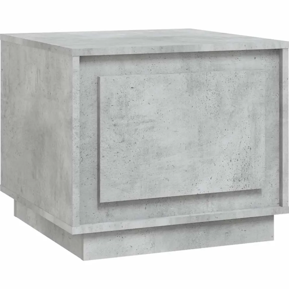 vidaXL Salontafel 51x50x44 cm bewerkt hout betongrijs