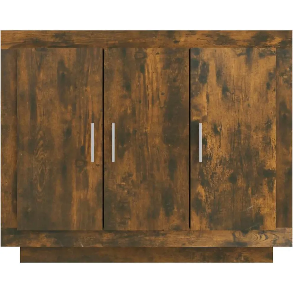 vidaXL Dressoir 92x35x75 cm bewerkt hout gerookt eikenkleurig, foto 4