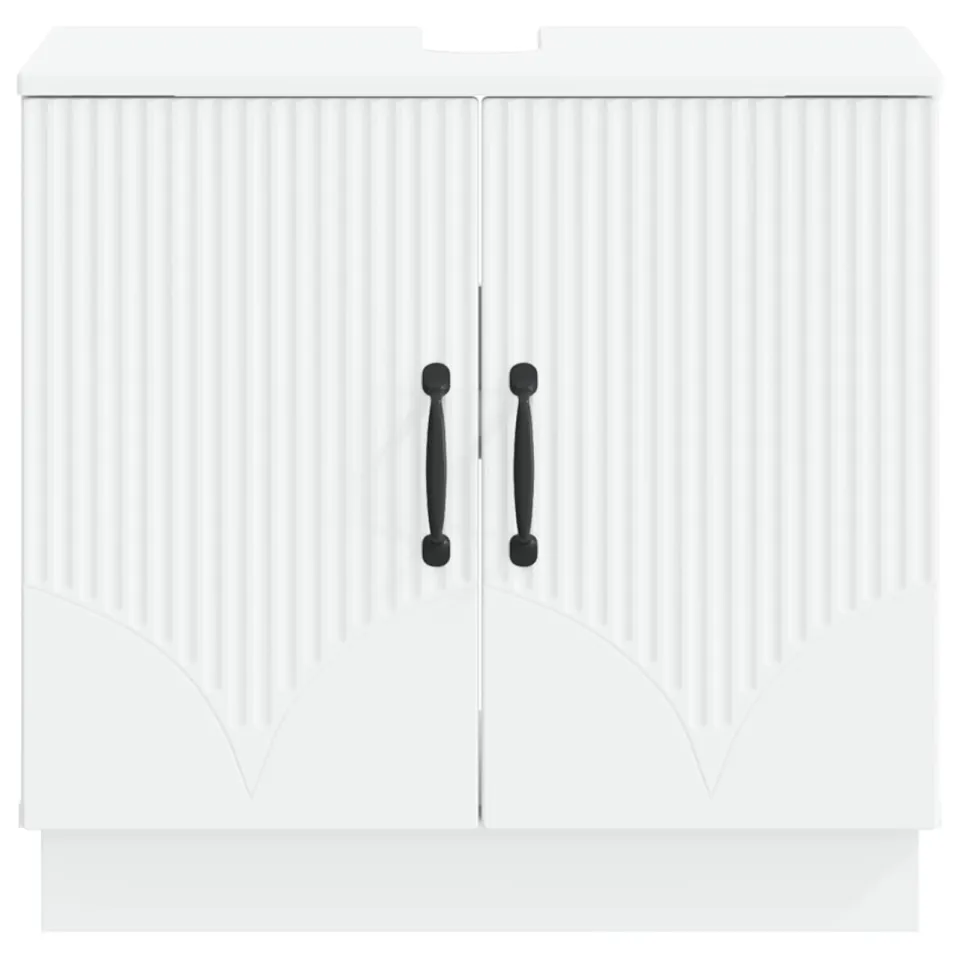 vidaXL Badkamer wastafelkast HOORN Wit 59,5 x 31,5 x 56 cm, foto 4
