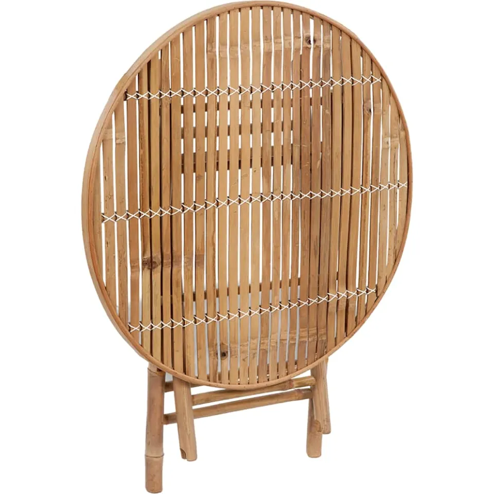 vidaXL 5-delige Tuinset inklapbaar met kussens bamboe taupe, foto 3