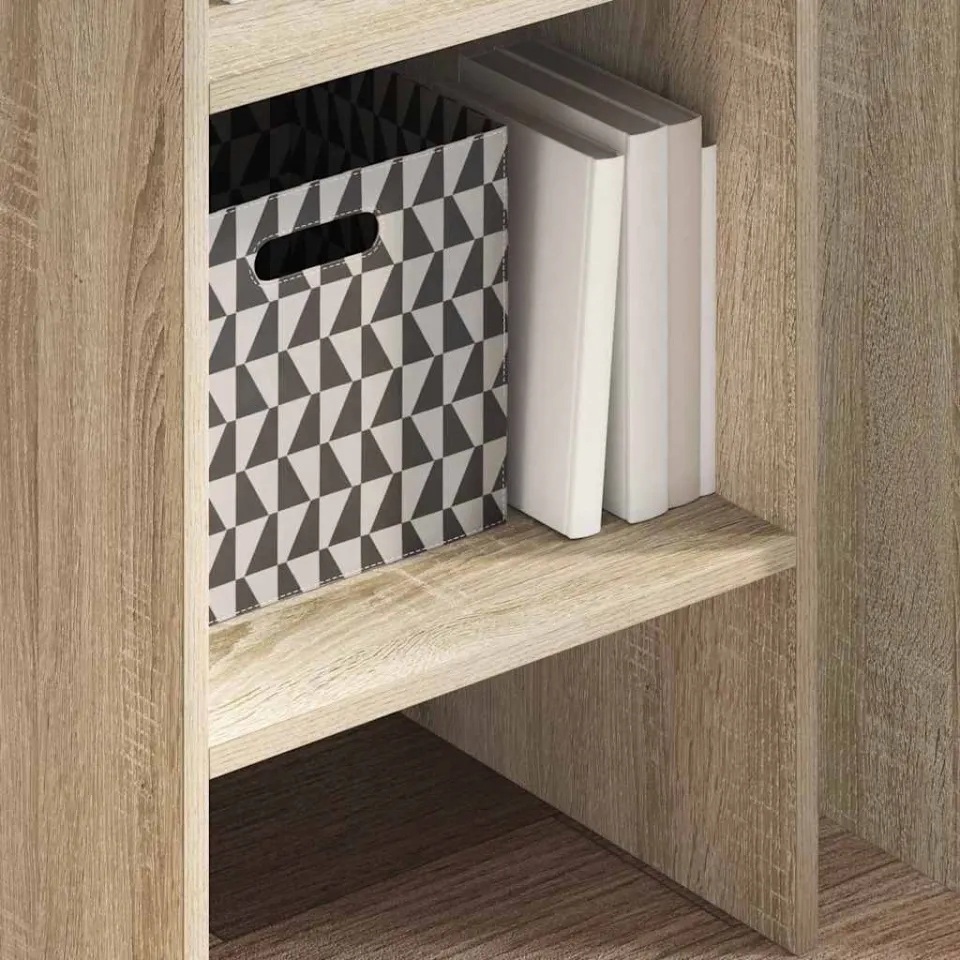 vidaXL Boekenkast 40x35x180 cm bewerkt hout sonoma eikenkleurig, foto 3
