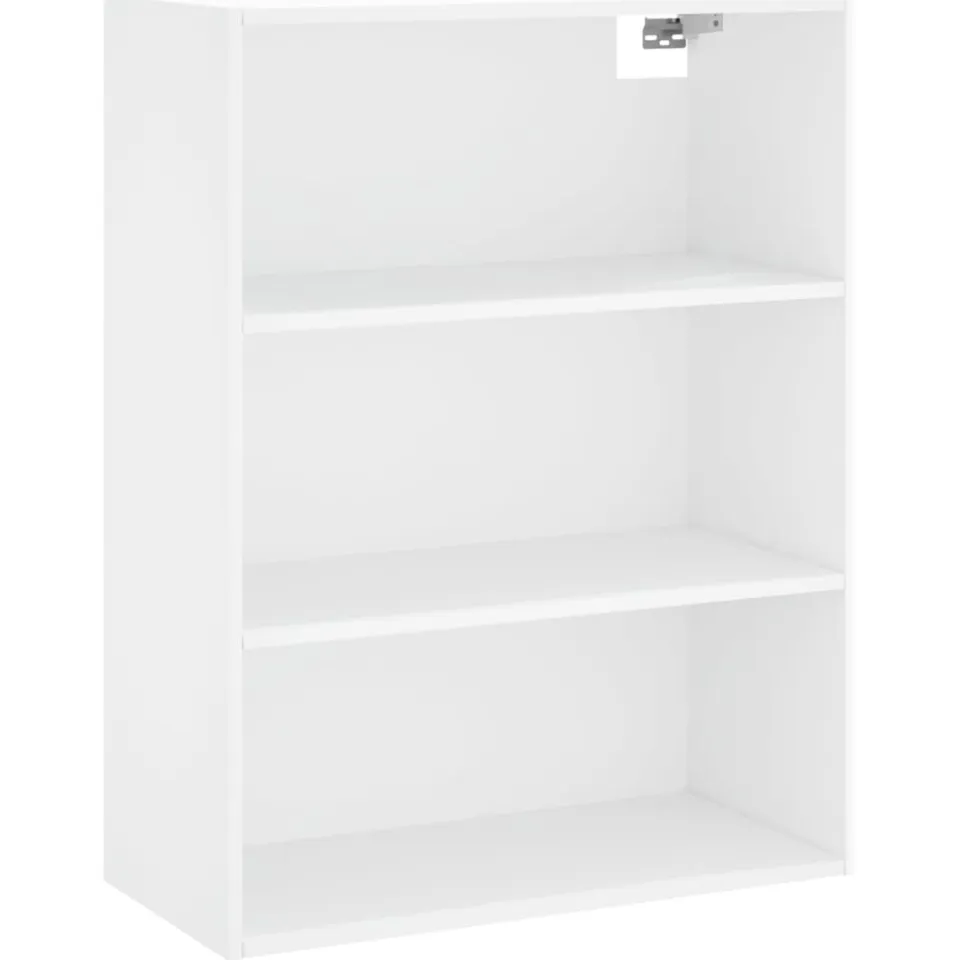 vidaXL Hoge kast 69,5x34x180 cm bewerkt hout wit, foto 4
