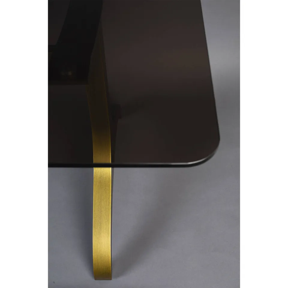 Dutchbone eetkamertafel Sansa (180x90 cm) goud, foto 7