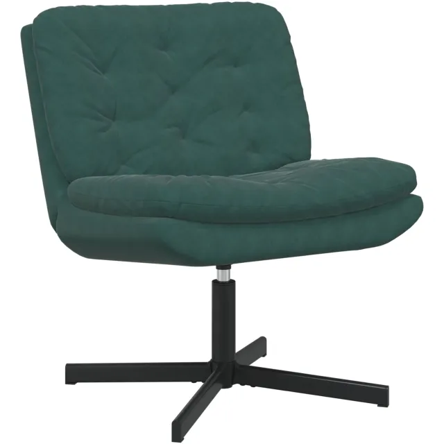 vidaXL Draaibare Relaxstoel Donkergroen 63 x 75 x 76 cm Fluweel