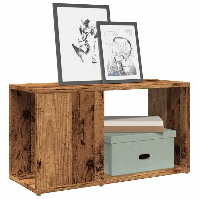 vidaXL Tv-meubel 60x24x32 cm bewerkt hout oud houtkleurig Bruin