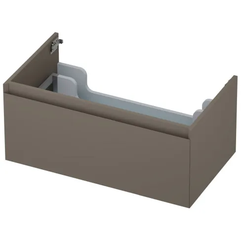 Ink onderkast 1 lade greeploos mat taupe