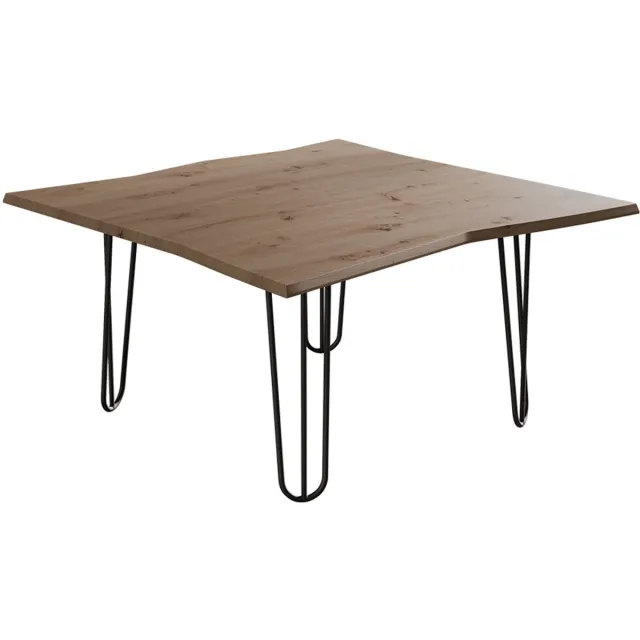 Vicco Yan Salontafel – 80 x 80 cm Ambachtelijk Artisanaal eiken