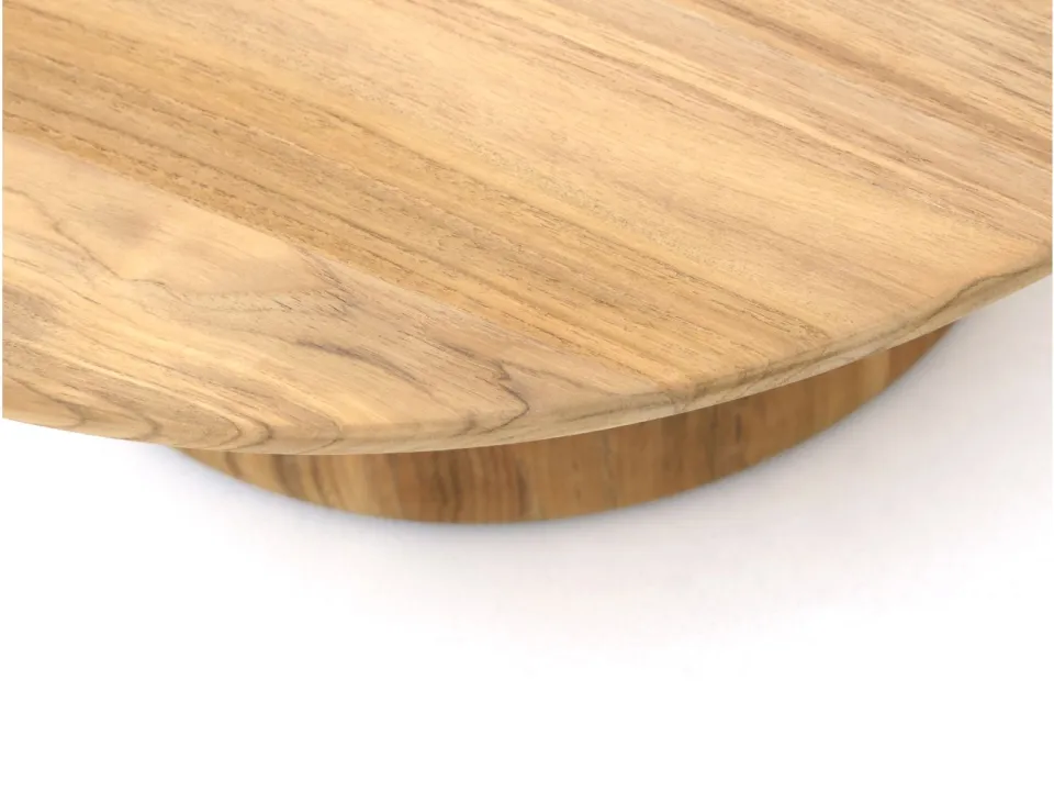 Suns Farzi lounge tuintafel ø 80cm (h: 31,5cm) bruin, foto 4