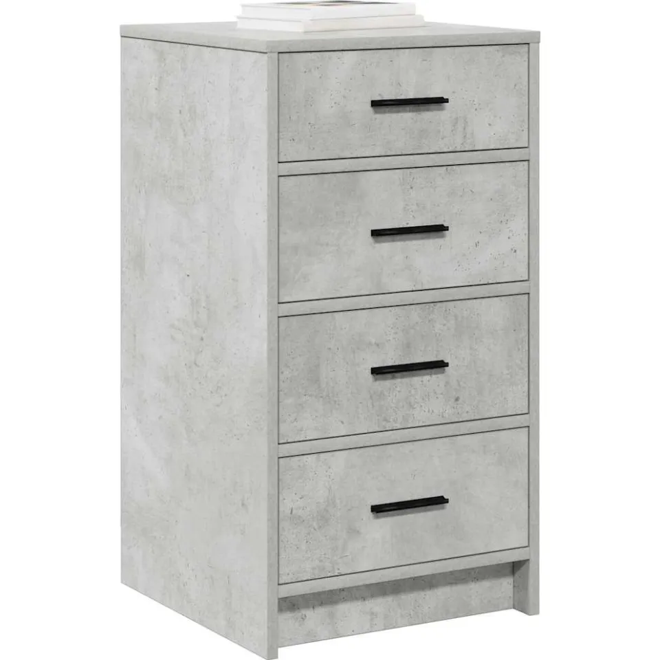 vidaXL Dressoir Betongrijs 40 x 41 x 75 cm Bewerkt hout