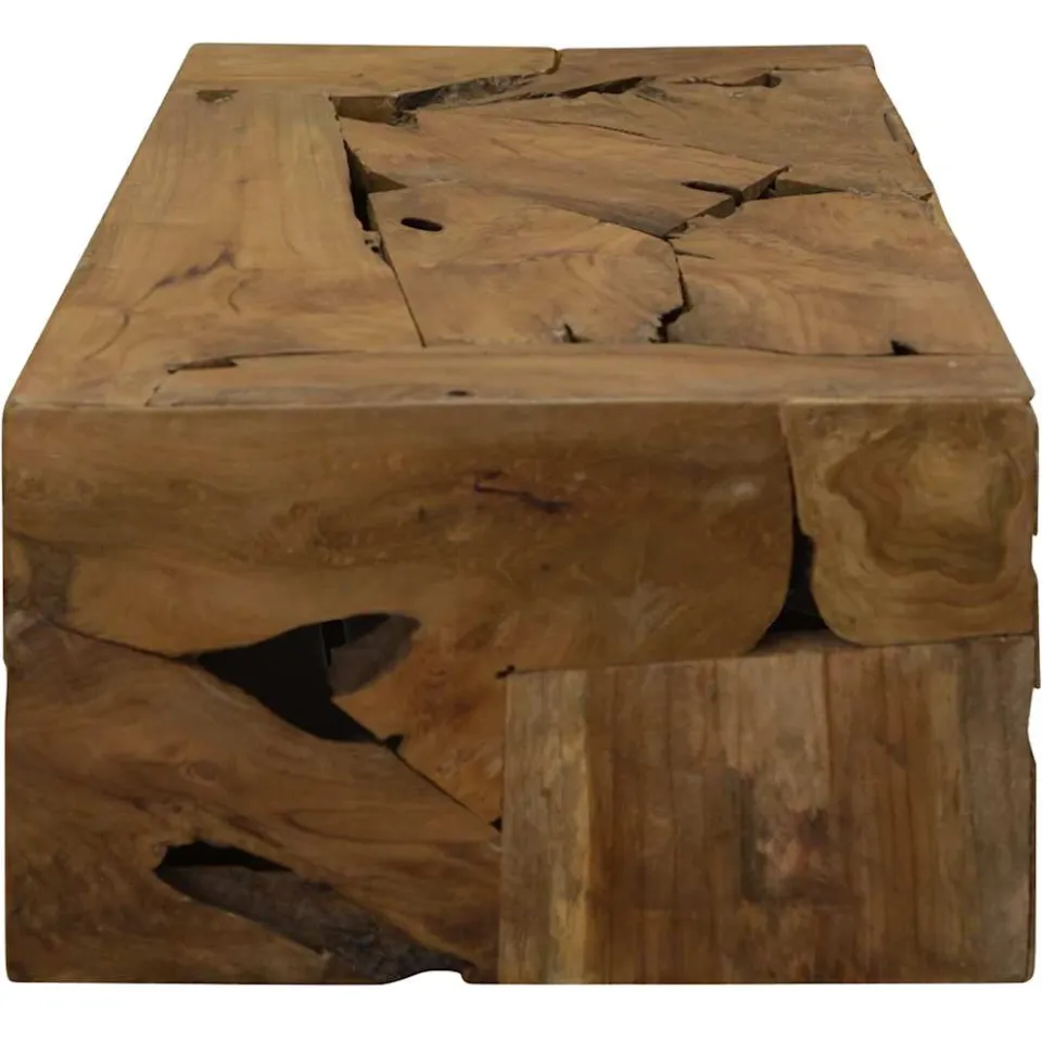 vidaXL Salontafel 90x50x30 cm echt teakhout bruin, foto 3