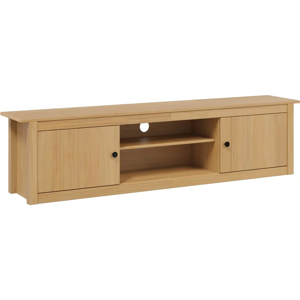 vidaXL TV Rek HILL 158 x 40 x 39.5 cm Honingbruin Massief grenenhout bruin, foto 3
