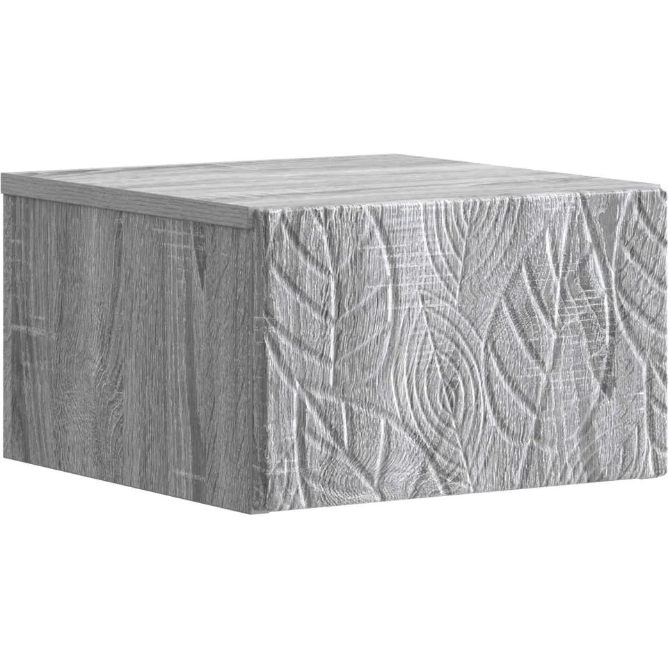 vidaXL Wandbeugel Bedkast Grijs Sonoma 49 x 34,5 x 20 cm Bewerkt hout