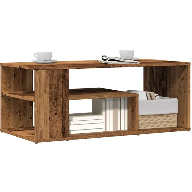 vidaXL Salontafel 100x50x40 cm bewerkt hout oud houtkleurig Bruin