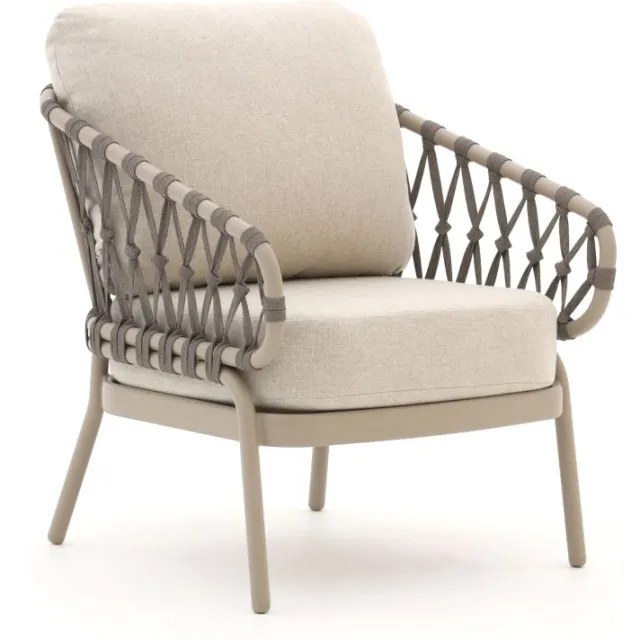 Tierra Outdoor Natal/Moreno ø 150cm low dining tuinset 5-delig Taupe