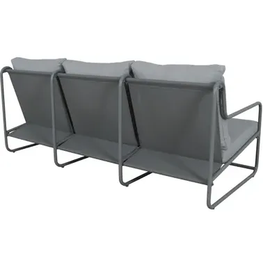 Central Park - Praxis Eigen Merk Central Park Loungeset Samos - Aluminium - Grijs - 91,5 X 354cm - 5 Personen, foto 3