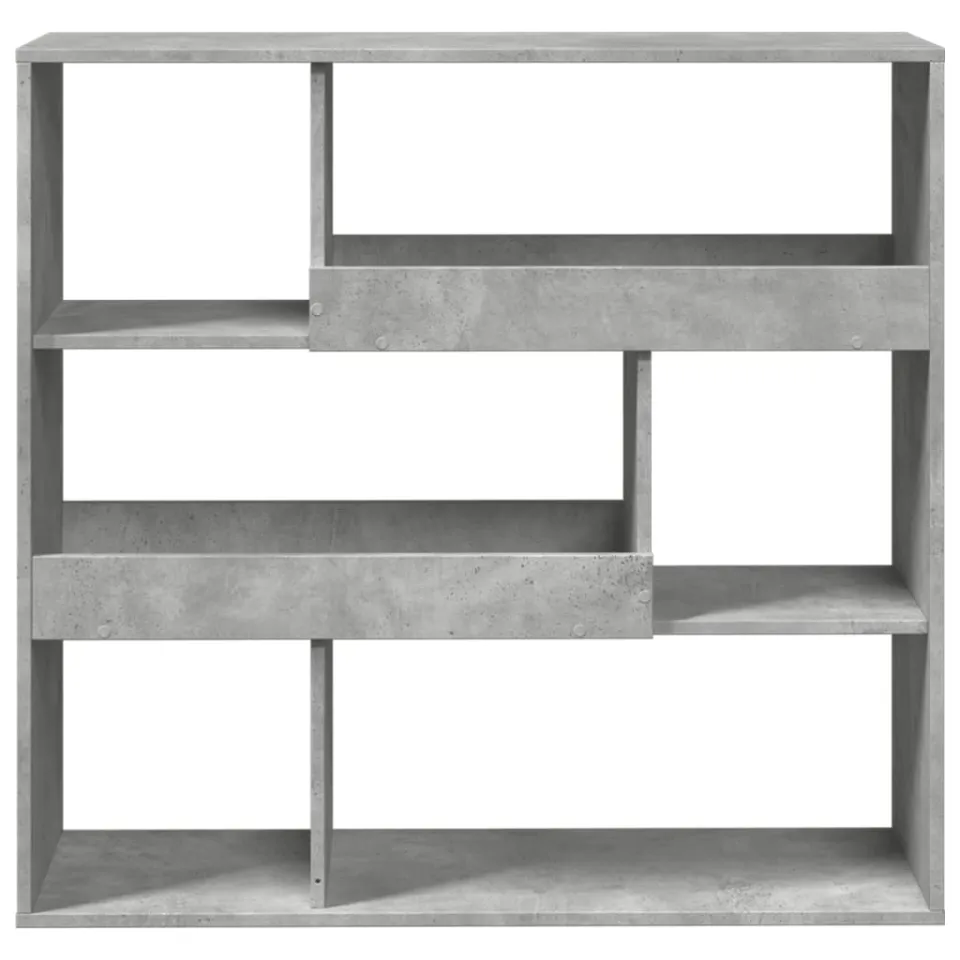 vidaXL Kamerscherm 100x33x94,5 cm bewerkt hout betongrijs