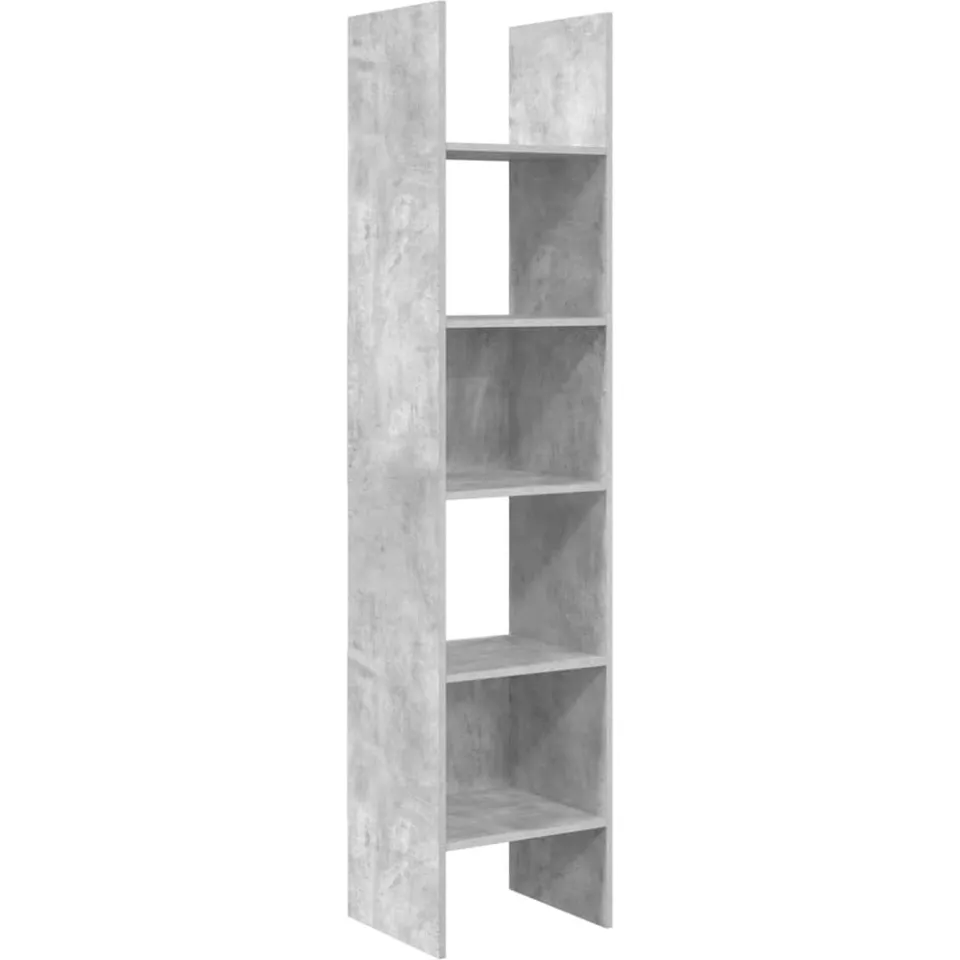 vidaXL Boekenkast 40x35x180 cm bewerkt hout betongrijs