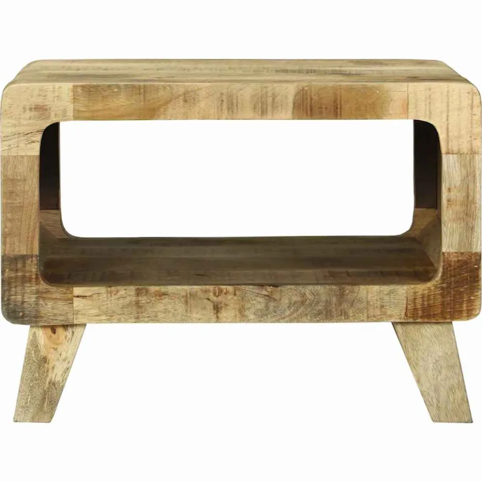 vidaXL Salontafel Bruin 50 x 50 x 35 cm Massief Mango Hout, foto 2