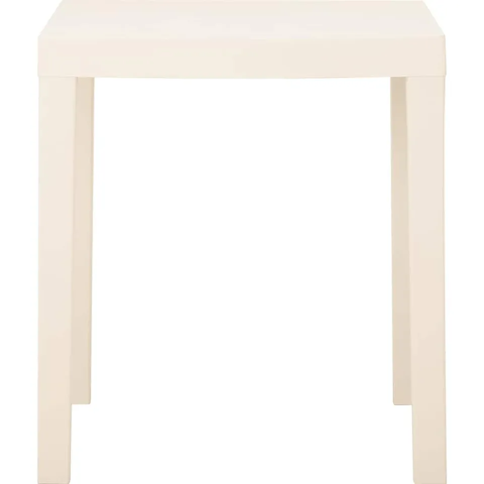 vidaXL Tuintafel 79x65x72 cm kunststof wit, foto 3