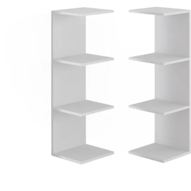 Vicco Paolo Wandplank – 30 x 95 cm Set van 2 Wit