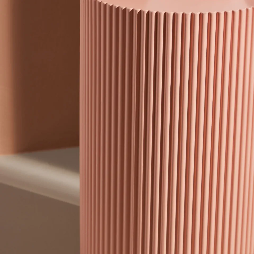 Nest living Asa houten bijzettafel zacht roze - Ø 31 cm, foto 5