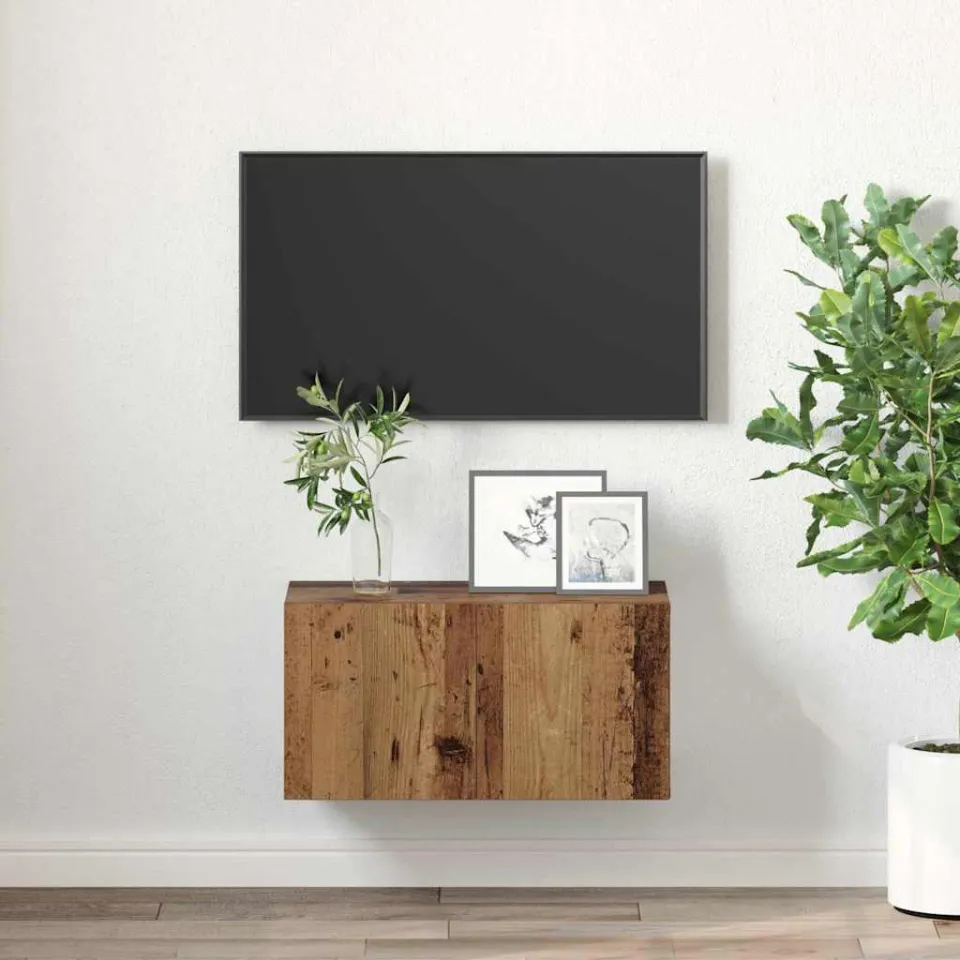 vidaXL Tv-meubelset 60 x 30 x 30 cm Bruin Bewerkt hout, foto 4
