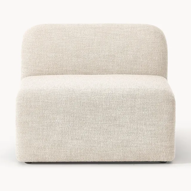 Westwing Collection Middelste module Wolke van bouclé Beige
