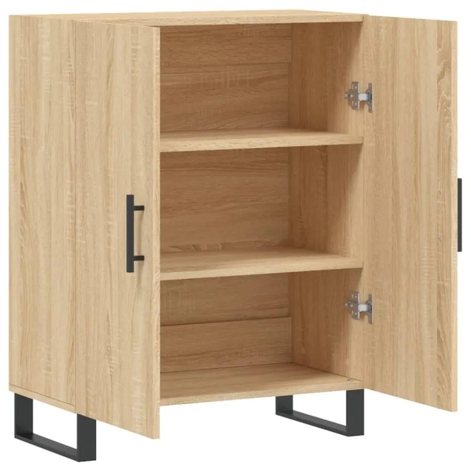 vidaXL Dressoir 69,5x34x90 cm bewerkt hout sonoma eikenkleurig, foto 4