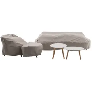 Central Park - Praxis Eigen Merk Central Park Loungeset Helios - Aluminium/wicker - Naturel - 4 Personen, foto 2