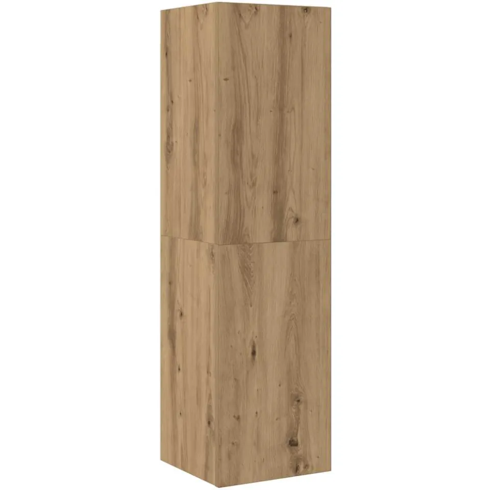 vidaXL Tv-wandkasten 3 st bewerkt hout artisanaal eikenkleurig, foto 2