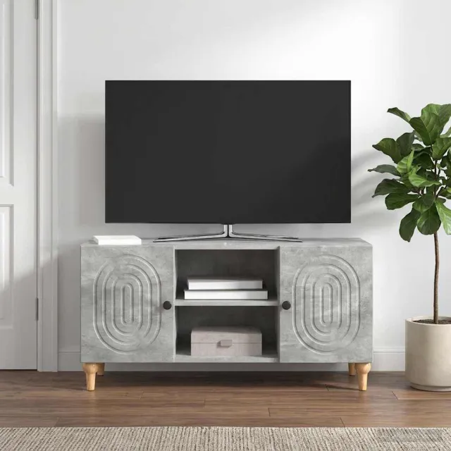vidaXL TV-kast Betongrijs 102 x 34,5 x 50 cm Bewerkt hout