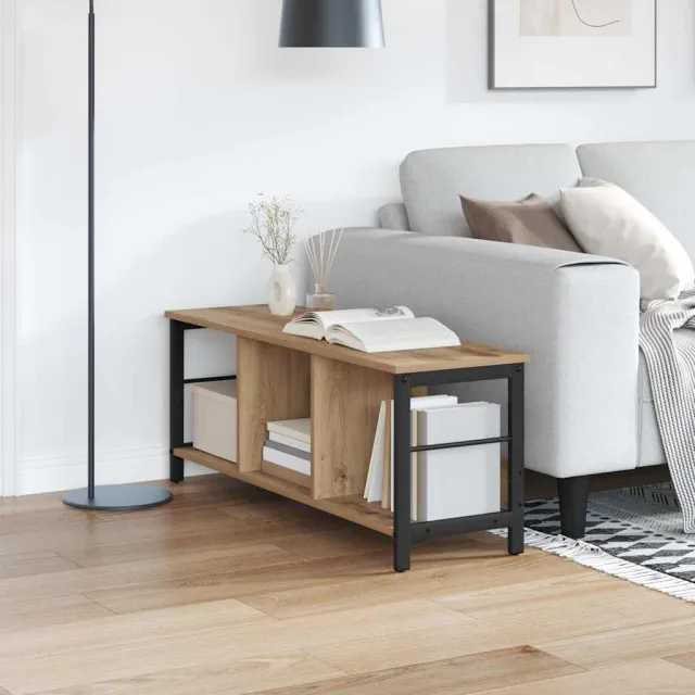 vidaXL Boekenkast 3-laags 102 x 32 x 40,5 cm Bewerkt hout Bruin