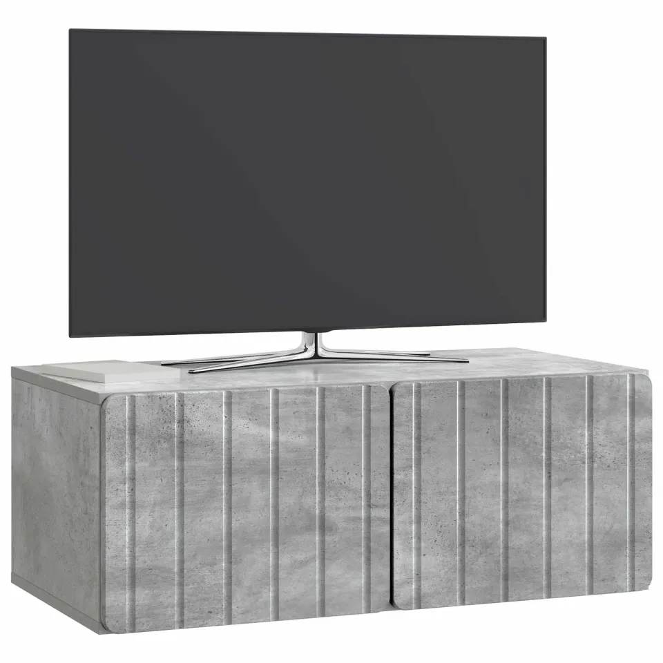 vidaXL Wandbeugel TV-kast 78,5 x 41 x 30 cm Betongrijs Bewerkt hout