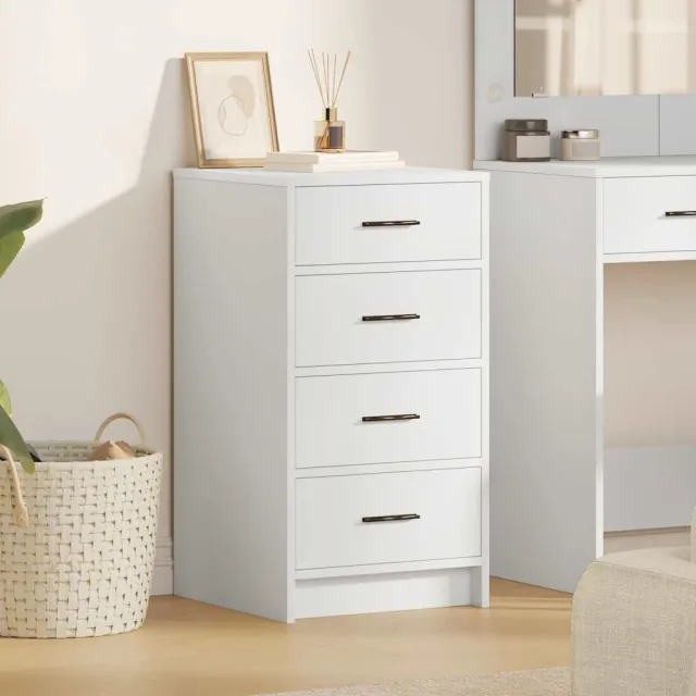 vidaXL Dressoir Wit 40 x 41 x 75 cm Bewerkt hout