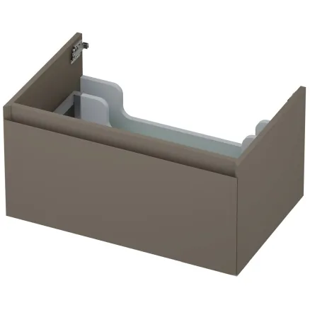 Ink onderkast 1 lade greeploos mat taupe