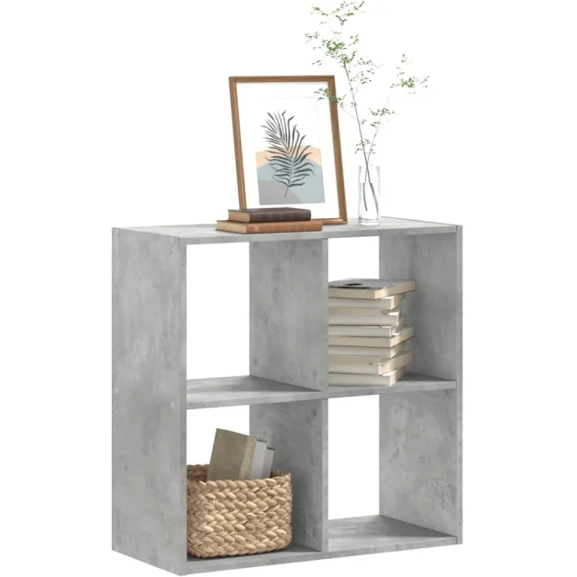 vidaXL Boekenkast 68,5x32x68,5 cm bewerkt hout betongrijs