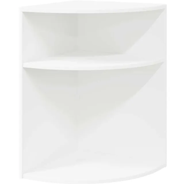 vidaXL Bijzettafel - 39,7 - x - 39,7 - x - 60 - cm - Bewerkt - hout - Wit