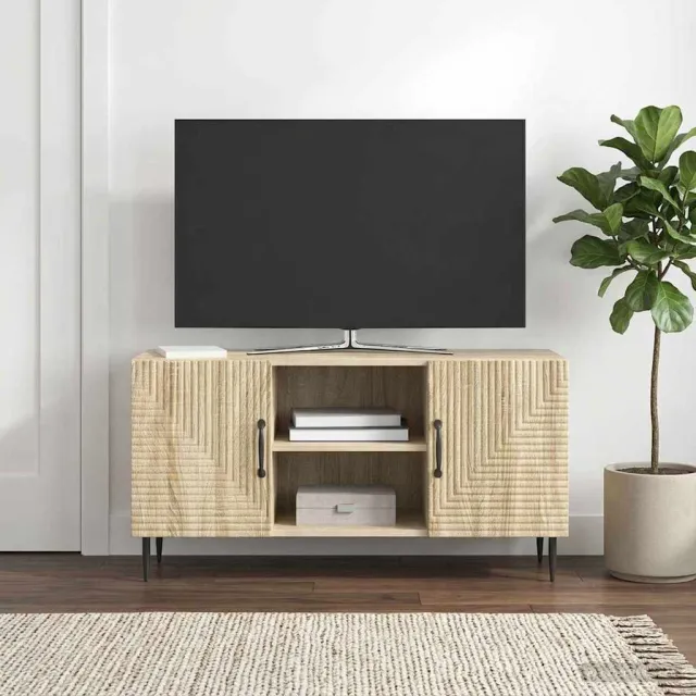 vidaXL TV-kast Sonoma Eiken 102 x 34,5 x 50 cm Bewerkt hout