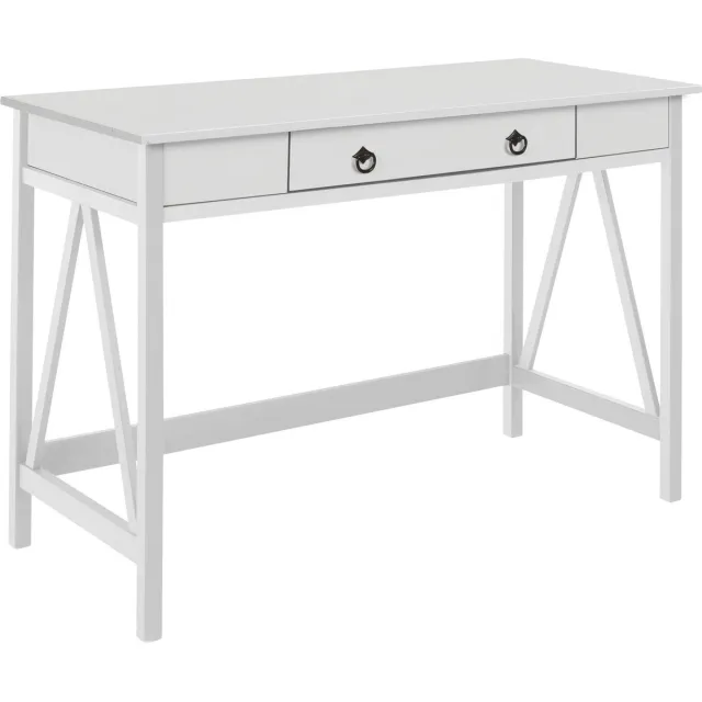 Notio Living Titian-Bureau met 1 lade in grenen wit