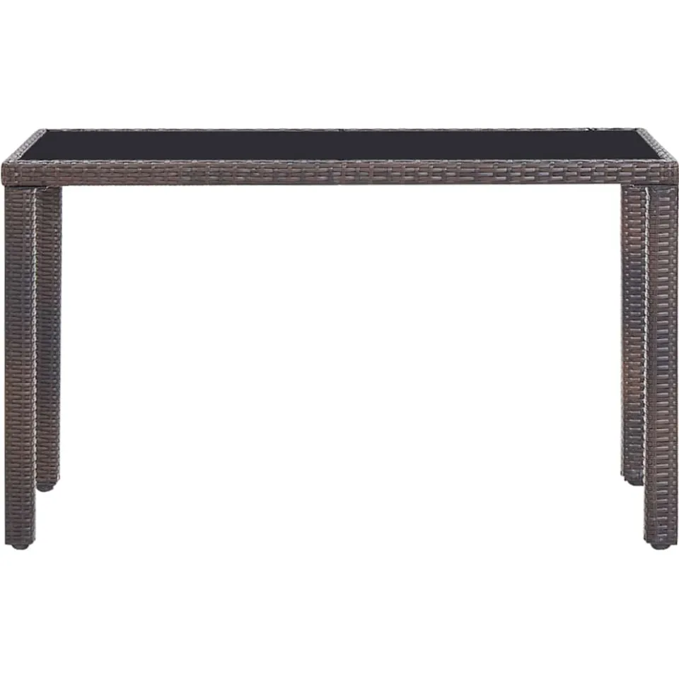 vidaXL 5-delige Tuinset met kussens poly rattan bruin, foto 4