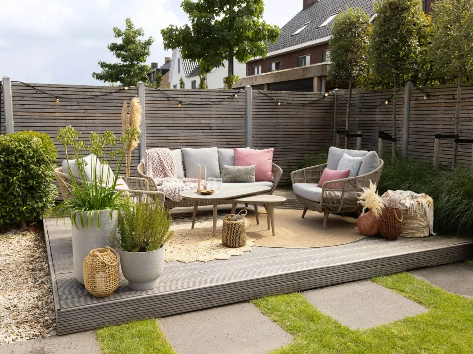 Intenso Furniture Intenso Stila/ROUGH-K stoel-bank loungeset 5-delig bruin, foto 2